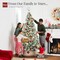Snow Flocked Christmas Tree Full Pine with 250 White & Multicolor LED Lights, 928 Tips & Foot Switch Control
